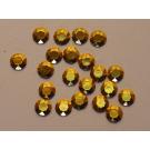 100 Hotfix Chatonrosen/Metall Studs  5mm  gold